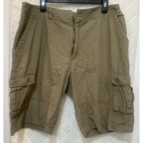 US Apparel Men's Cargo Shorts Size 38 Olive Green - Picture 1 of 5